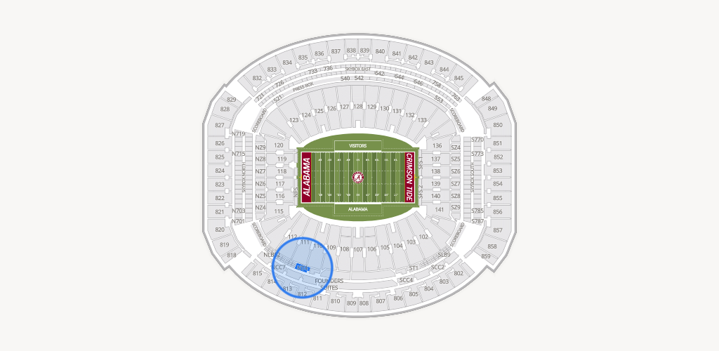 Bryant-Denny Stadium Seating Chart