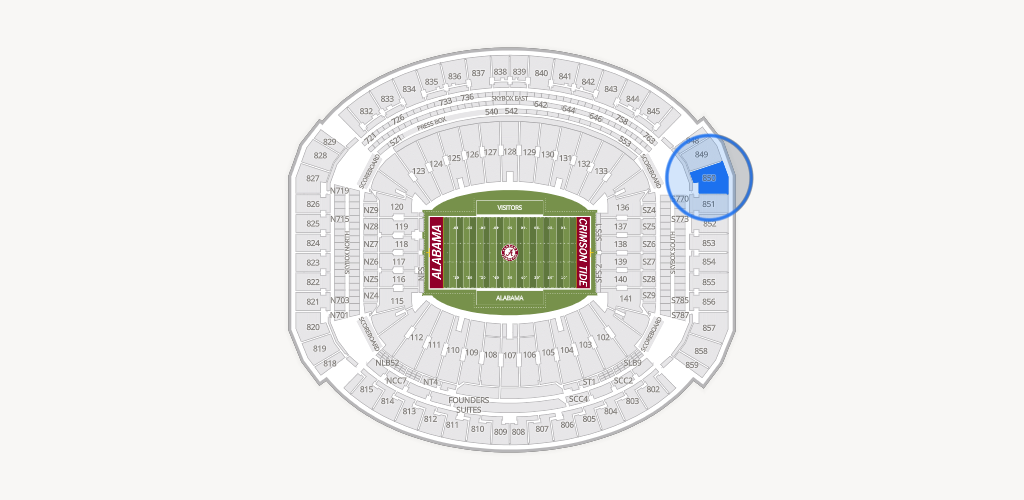 Bryant-Denny Stadium Seating Chart