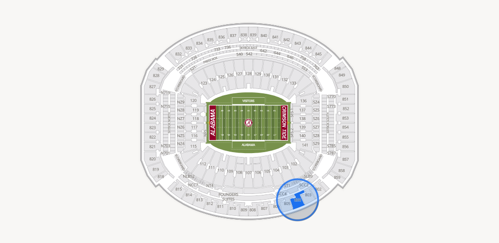 Bryant-Denny Stadium Seating Chart