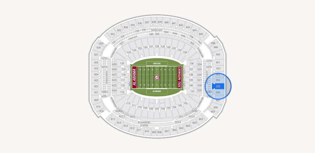 Bryant-Denny Stadium Seating Chart
