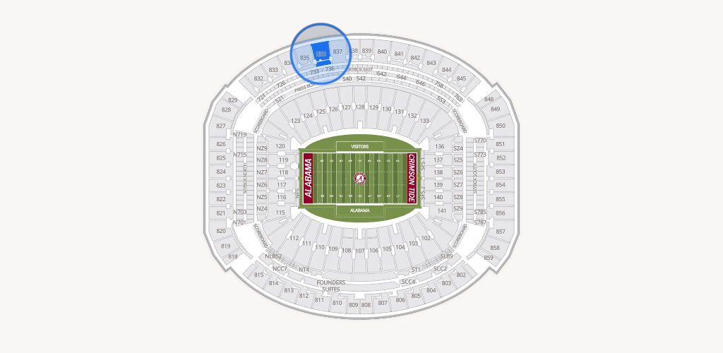 Bryant-Denny Stadium Seating Chart