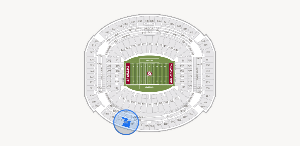 Bryant-Denny Stadium Seating Chart