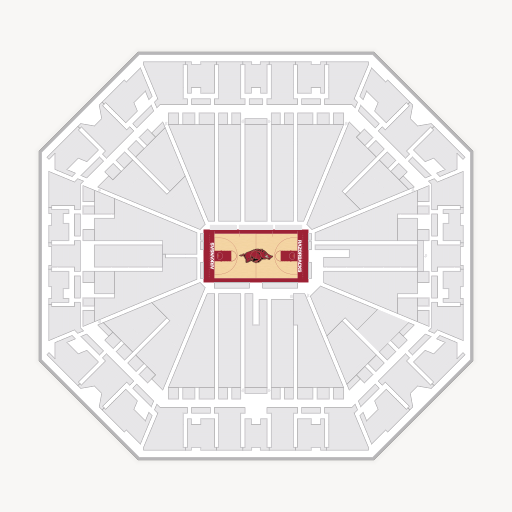 Bud Walton Arena seating chart