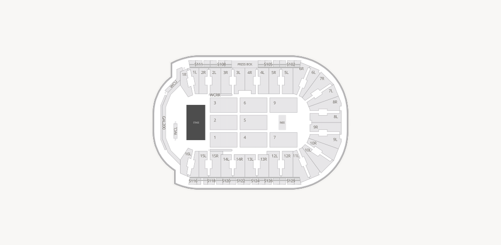 CAA Centre Seating Chart