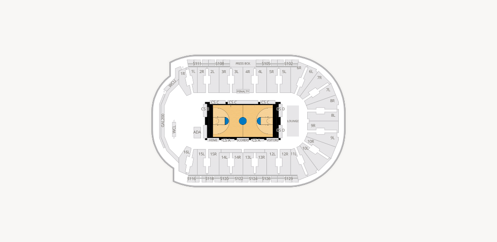 CAA Centre Seating Chart
