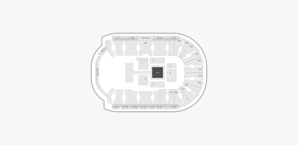 CAA Centre Seating Chart