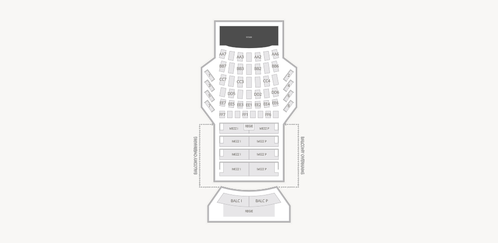 Cabaret du Casino de Montreal Seating Chart