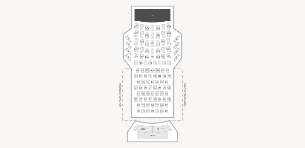 Cabaret du Casino de Montreal Seating Chart