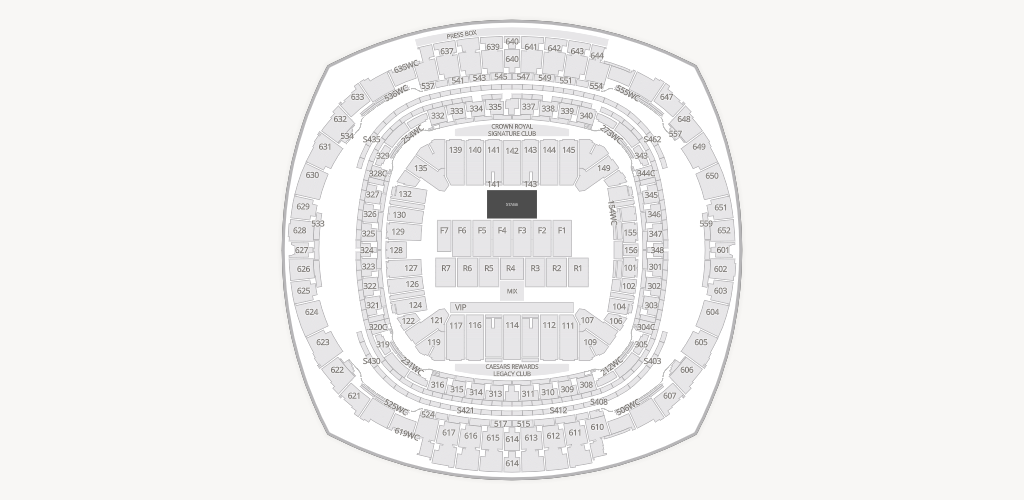 Caesars Superdome Seating Chart