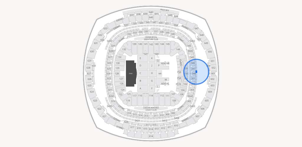 Caesars Superdome Seating Chart
