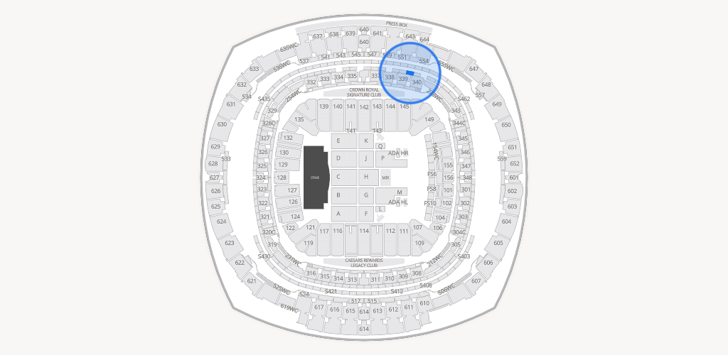 Caesars Superdome Seating Chart