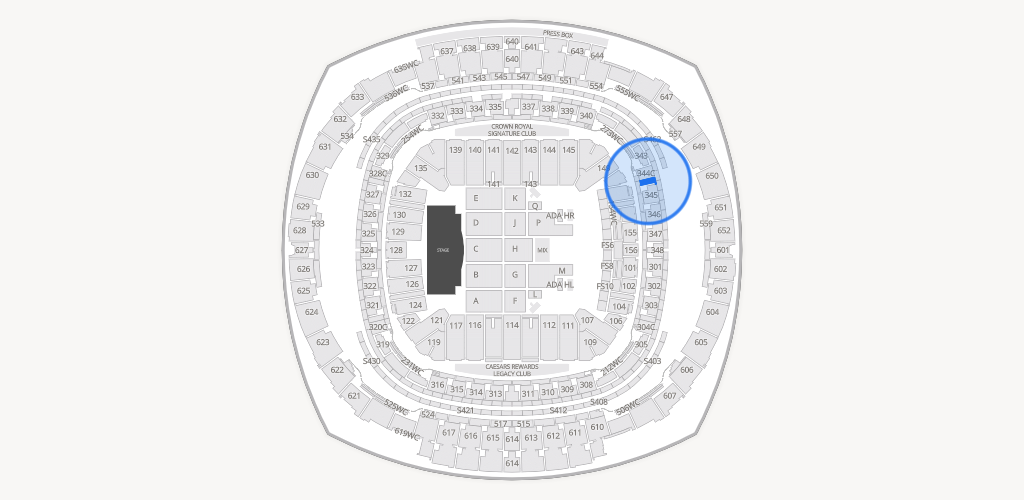 Caesars Superdome Seating Chart