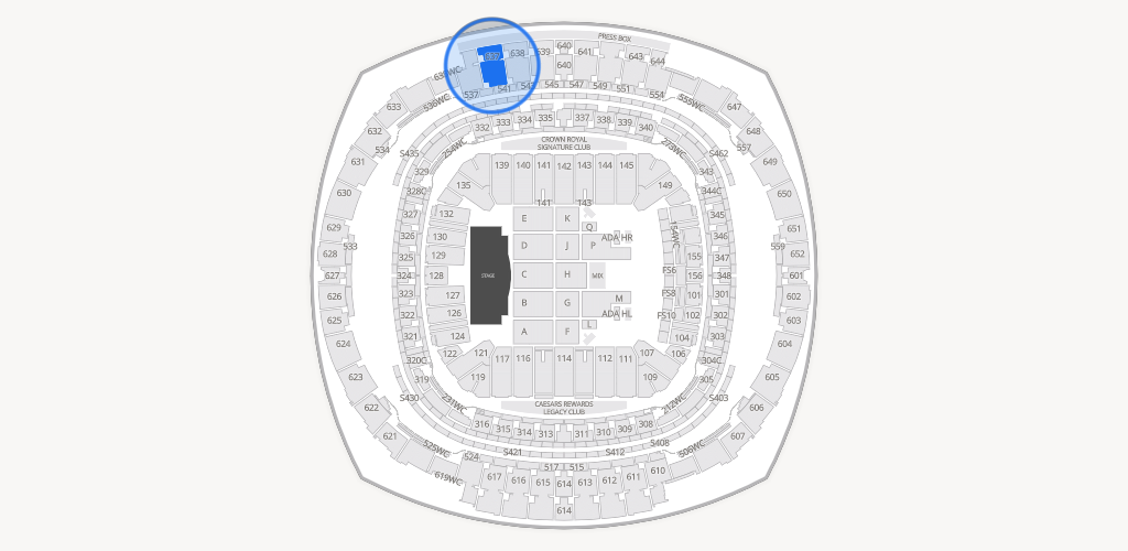 Caesars Superdome Seating Chart