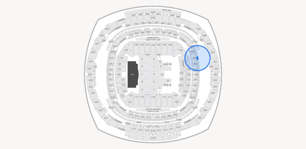 Caesars Superdome Seating Chart