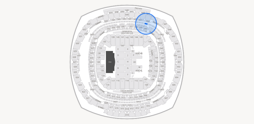 Caesars Superdome Seating Chart