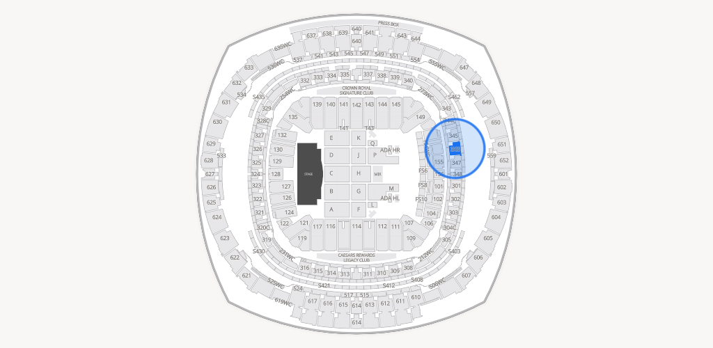 Caesars Superdome Seating Chart
