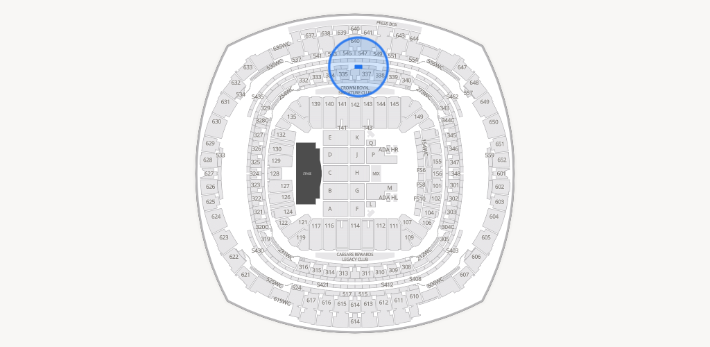 Caesars Superdome Seating Chart