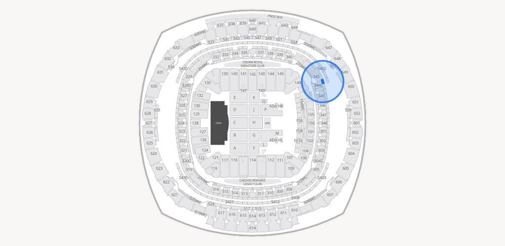 Caesars Superdome Seating Chart
