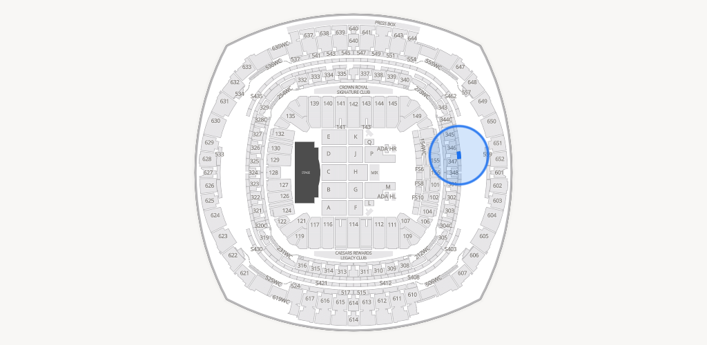 Caesars Superdome Seating Chart