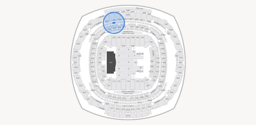 Caesars Superdome Seating Chart