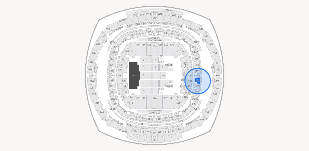 Caesars Superdome Seating Chart