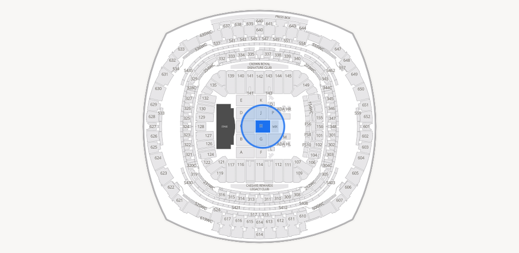Caesars Superdome Seating Chart