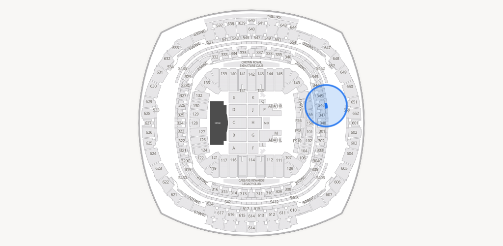 Caesars Superdome Seating Chart