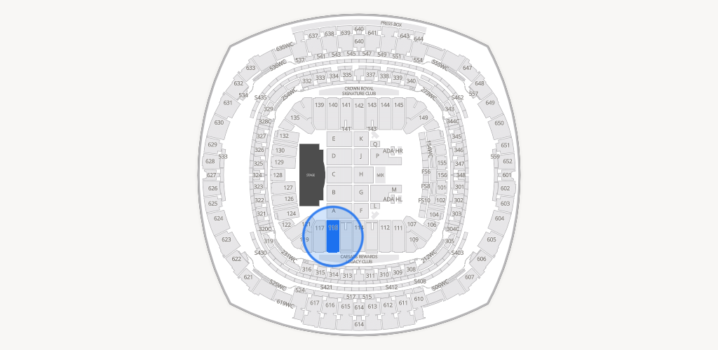 Caesars Superdome Seating Chart