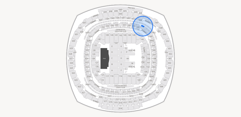Caesars Superdome Seating Chart