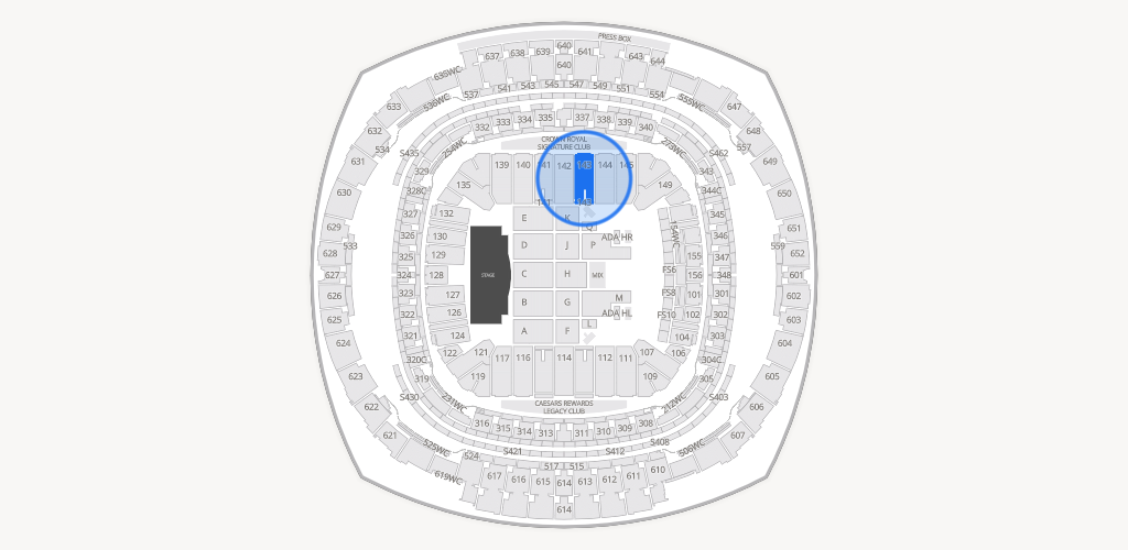 Caesars Superdome Seating Chart