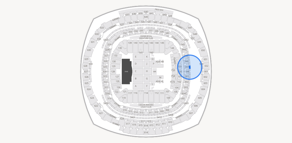 Caesars Superdome Seating Chart