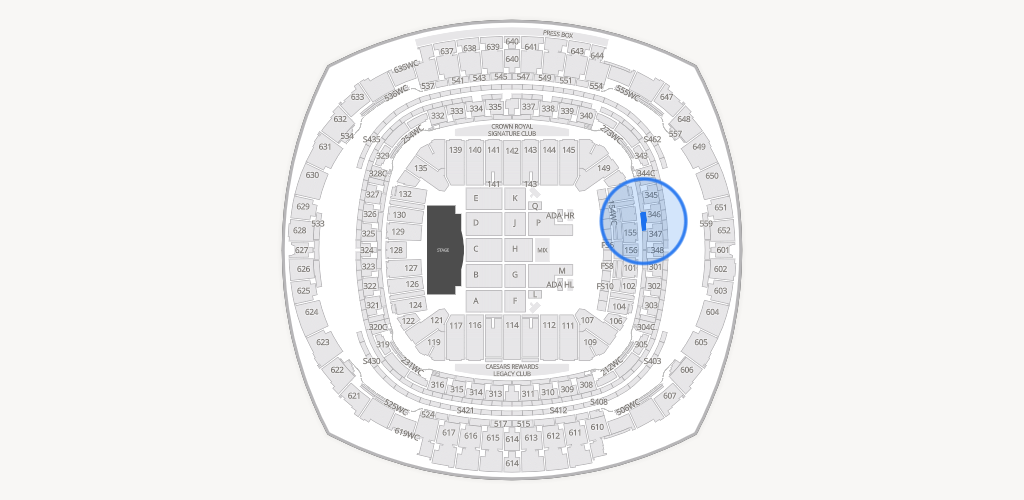Caesars Superdome Seating Chart