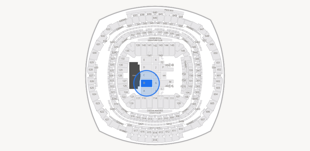 Caesars Superdome Seating Chart