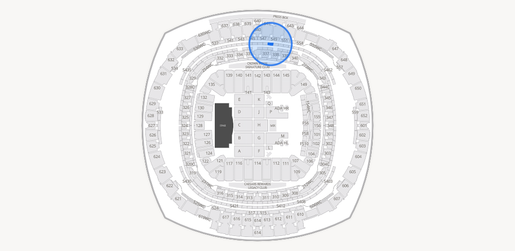 Caesars Superdome Seating Chart