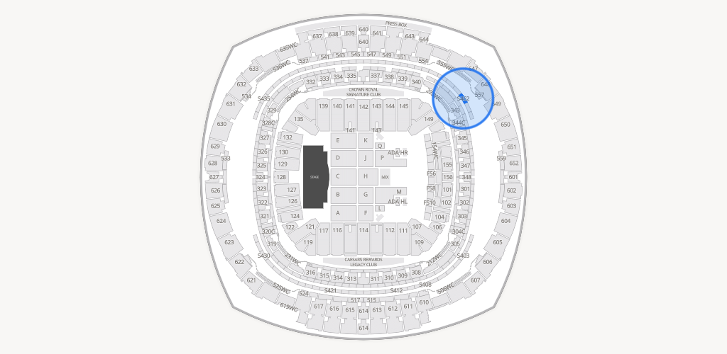 Caesars Superdome Seating Chart