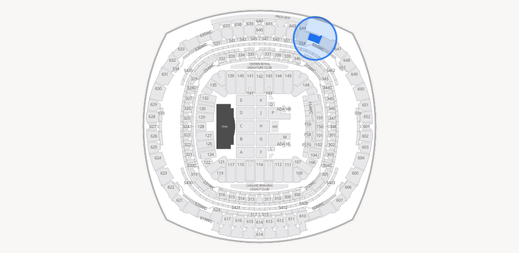 Caesars Superdome Seating Chart