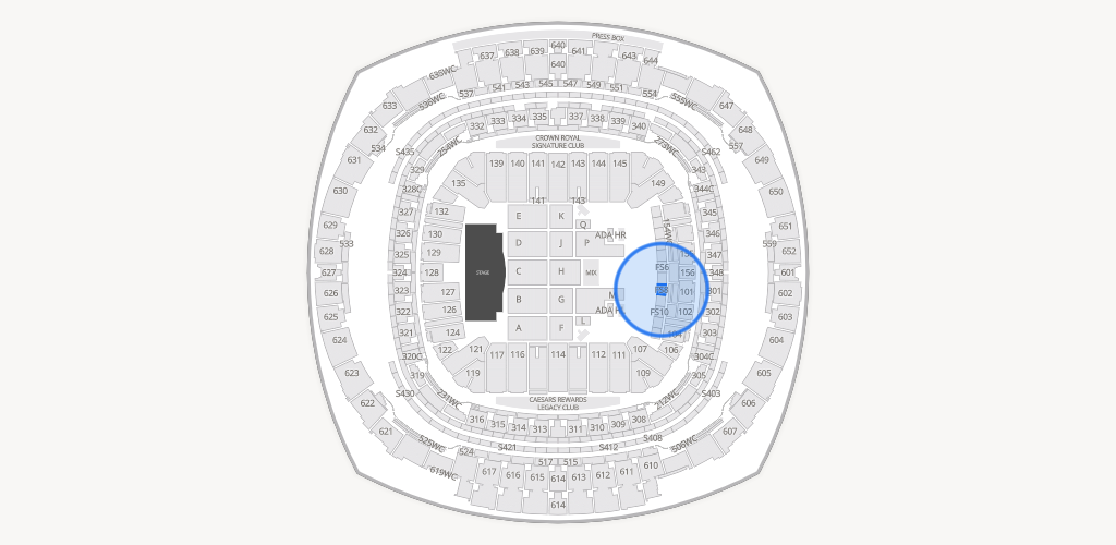 Caesars Superdome Seating Chart