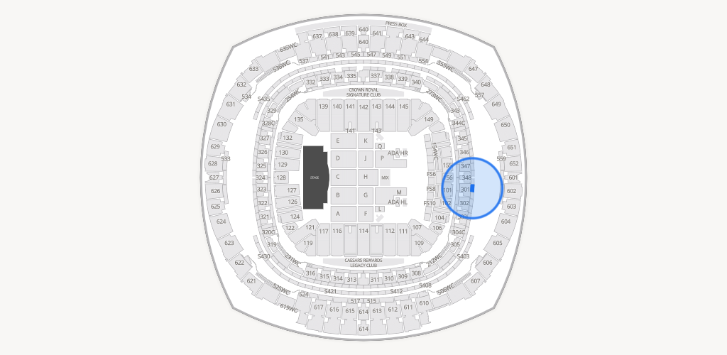 Caesars Superdome Seating Chart