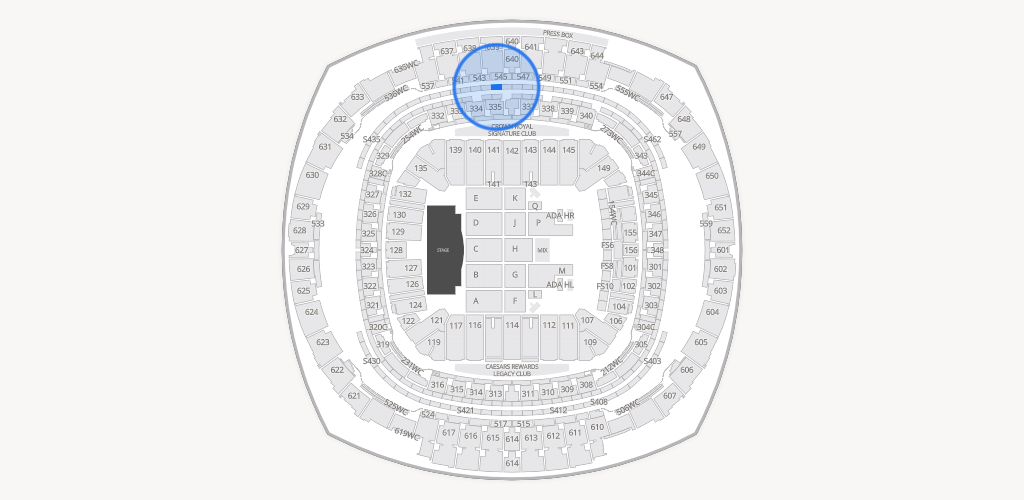 Caesars Superdome Seating Chart