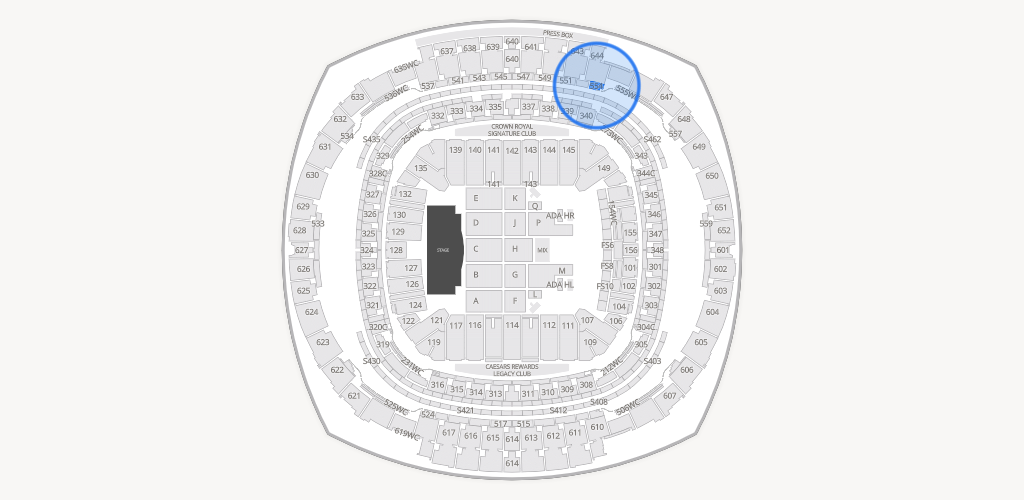 Caesars Superdome Seating Chart