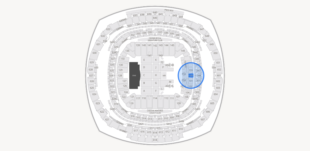 Caesars Superdome Seating Chart