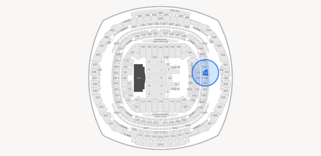 Caesars Superdome Seating Chart
