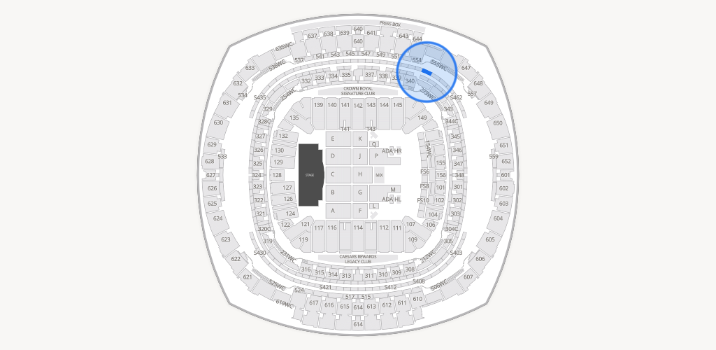 Caesars Superdome Seating Chart