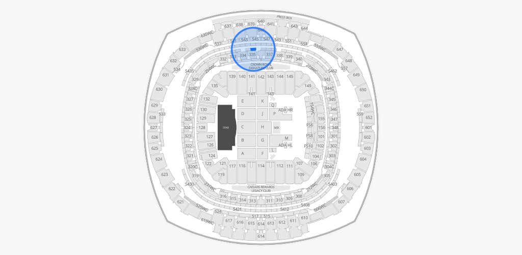 Caesars Superdome Seating Chart