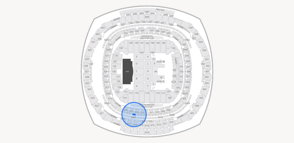 Caesars Superdome Seating Chart