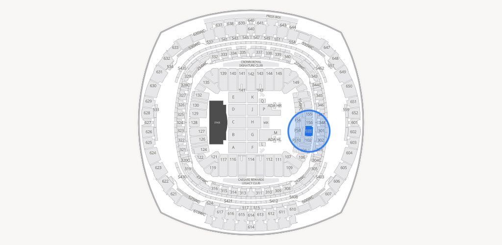 Caesars Superdome Seating Chart