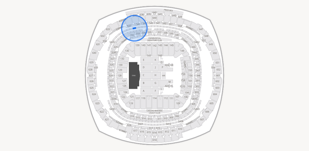 Caesars Superdome Seating Chart
