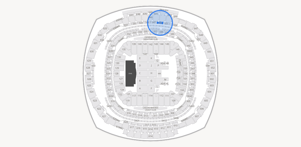 Caesars Superdome Seating Chart