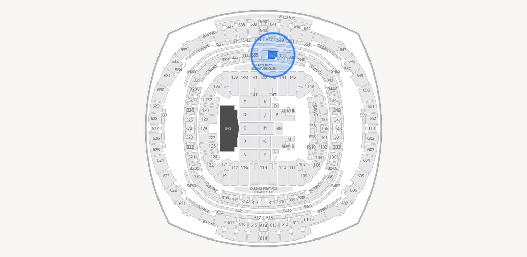 Caesars Superdome Seating Chart