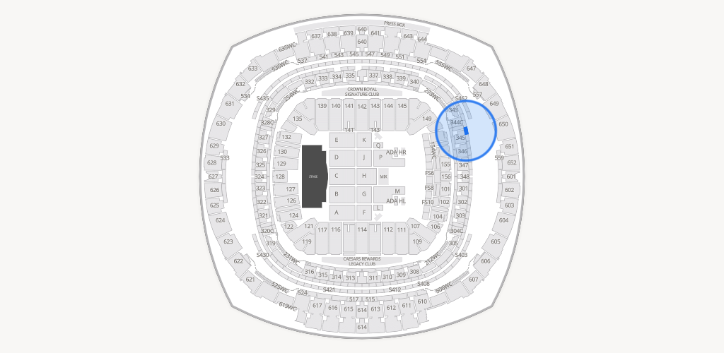 Caesars Superdome Seating Chart